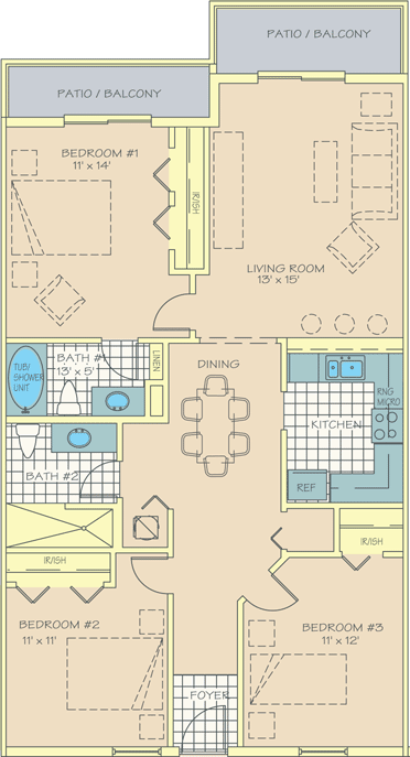 Bahama Bay Resort condo floor plan Orlando Florida