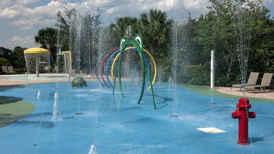 Kids splash pad at Bahama Bay Resort & Spa Orlando Florida