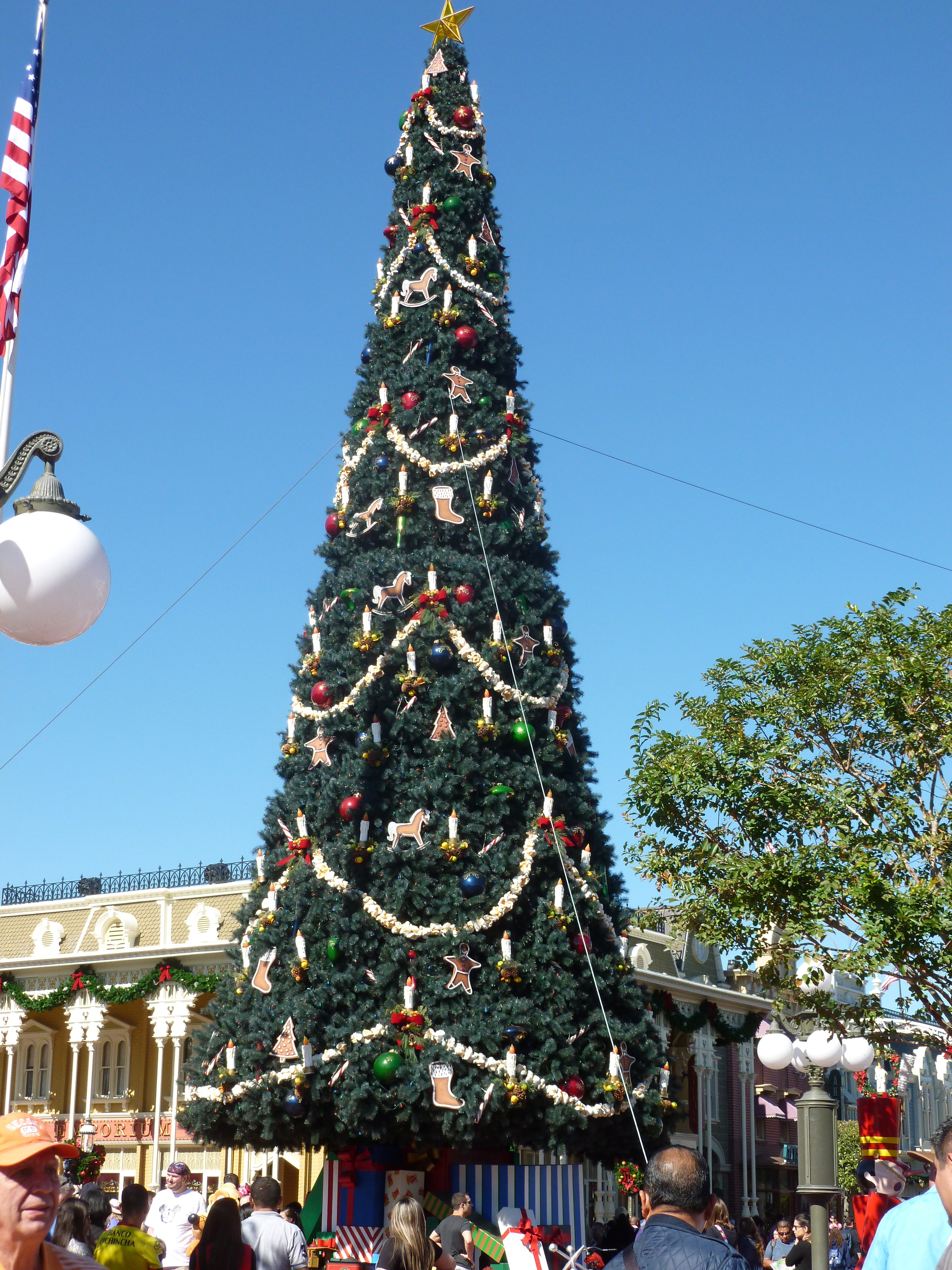 Christmas on Main Street at Magic Kingdom, DisneyWorld, Orlando, Florida