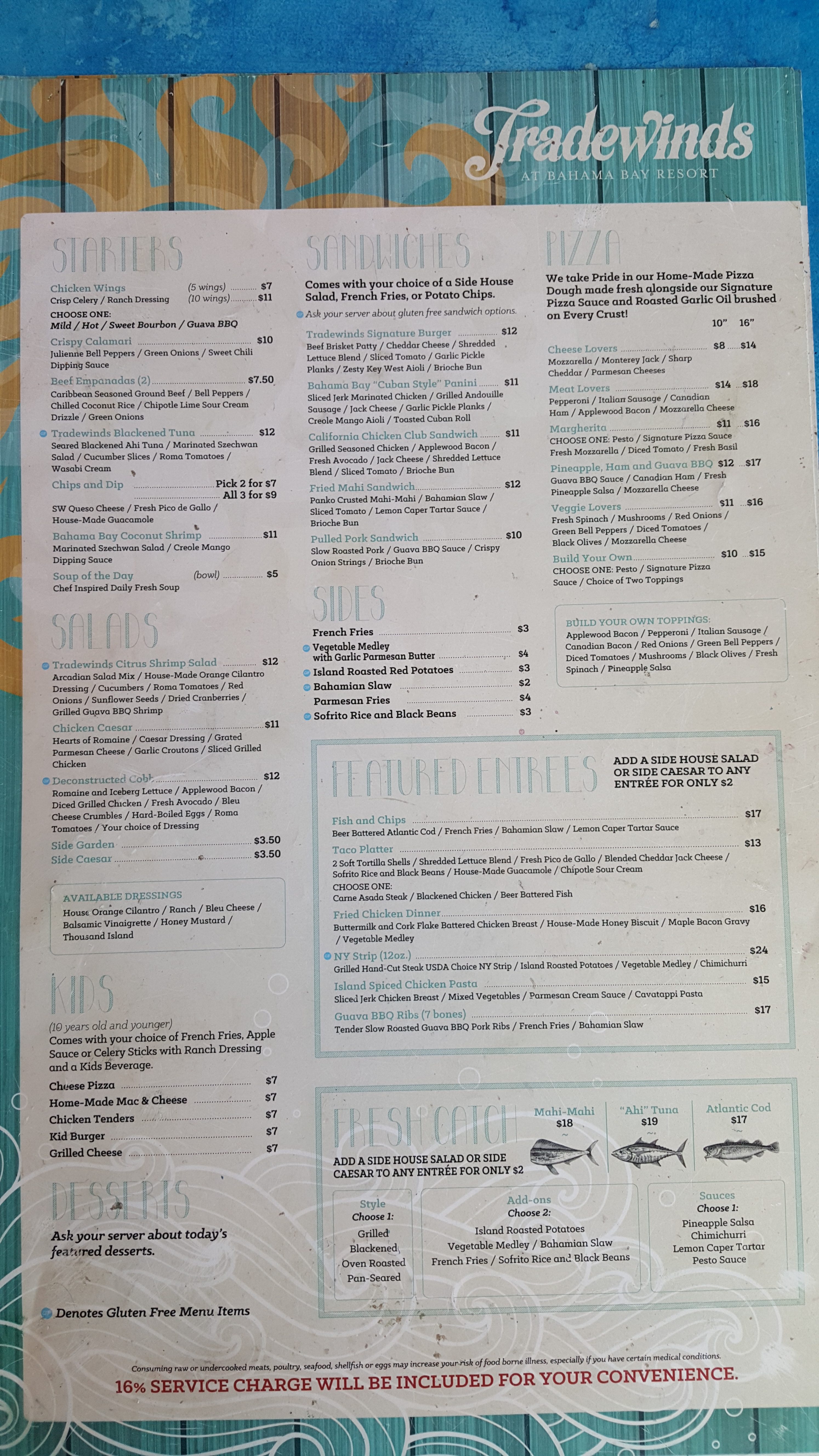 Tradewinds Restaurant Menu Food