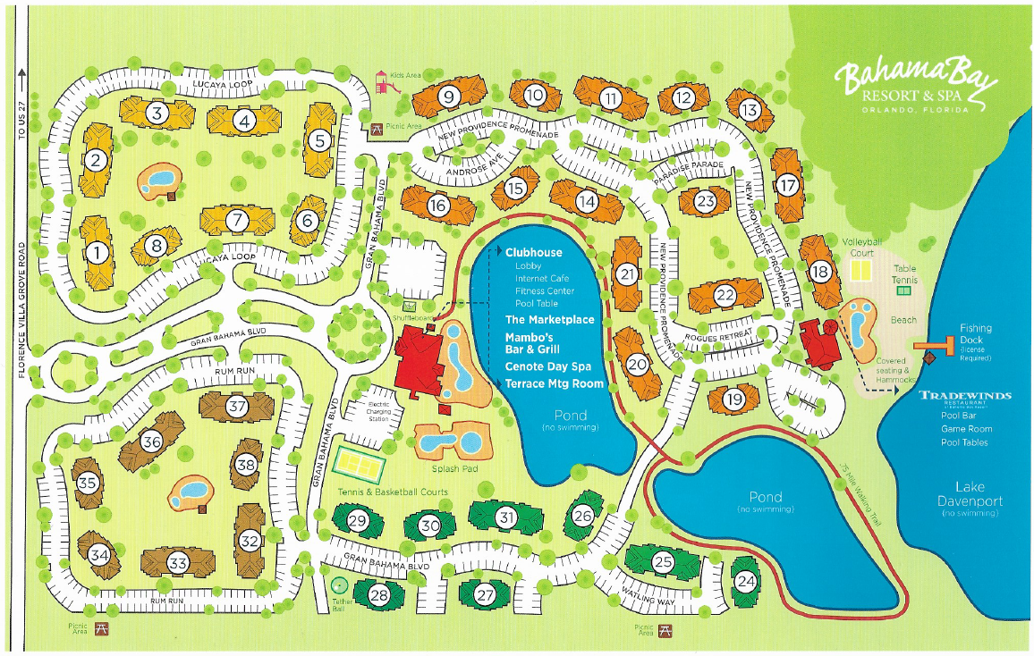 Bahama Bay Resort Map